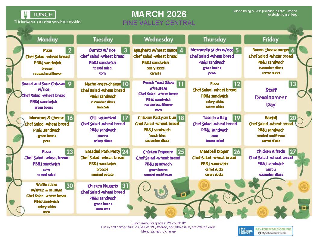 March 2026 Lunch 6-8